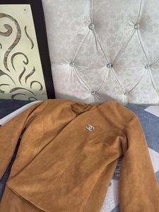 Tan Suede Feel Jacket