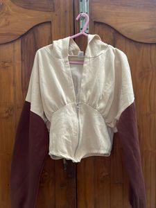 Trendy Hooded Corset Sweatshirt