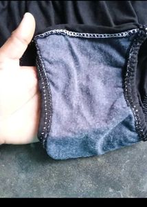 Black Cotton Panties