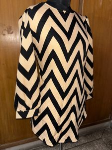 Zig Zag Print Dress