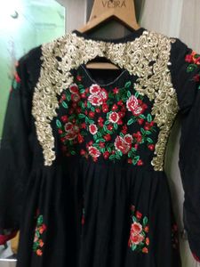 Embroidered Black gown Diwali special