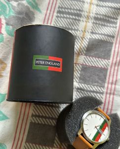 Peter England Watch Genuine leather