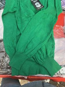 Green Turtleneck Sweater