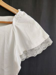 Harrods White Top Bust 34 Length 20