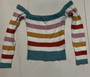 Striped Off-Shoulder Top