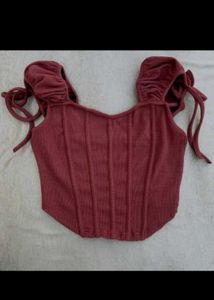 Ribbed Corset Top