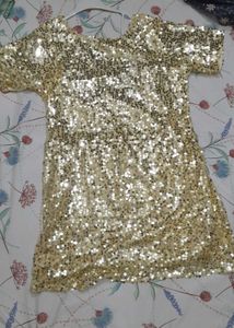 Party Wear Golden Dress