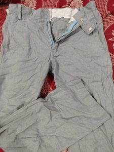 Gray Casual Pants