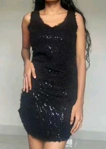 embellished Polyester Dress