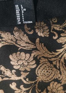 Golden Floral Dress