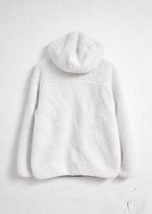 HANGTEN White Fleece Hoodie