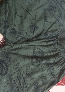 Patterned Green Shorts