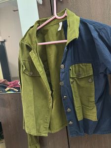 Two-Tone Corduroy Jacket