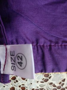 Purple Readymade Saree Blouse
