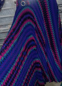 Patterned Blue Skirt