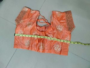 Elegant peach Floral Saree