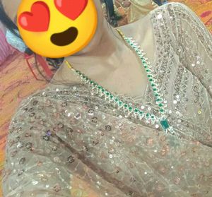 Gorgeous Embellished Sequence Saree