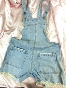 Koovs Denim Overalls/Dungaree❤️‍🔥| Frayed Hem