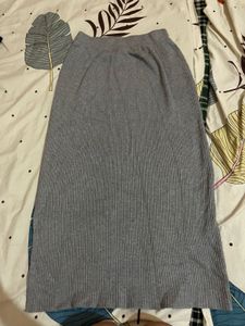 Grey Korean Skirt