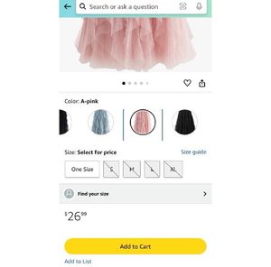 Pink Tulle Skirt