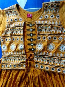 Embroidered Yellow Dress