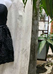 568. Black Strapless Party Dress