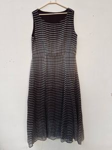 Brown Striped Gown