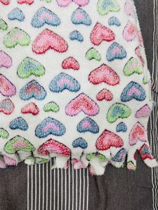 Heart Print Baby Blanket