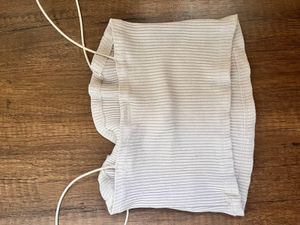 White Ribbed Crop Top