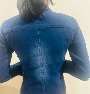 Jacket Dark Blue Coloured for Girls/Women Overcoat