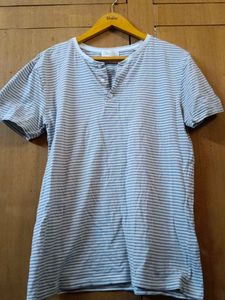 Striped Henley T-Shirt