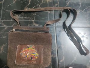 Combo Of 2 Mini Bags - One Silicon and 1 Leather