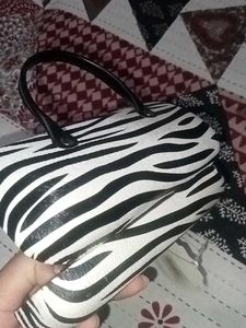 Zebra Print specs case purse style