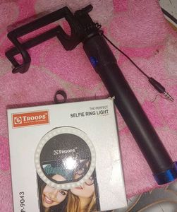 Selfie Ring Light With Selfiestik