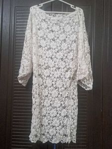 Net Shrug In White Colour
