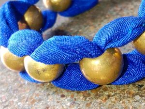 Blue &amp; Gold Bracelet