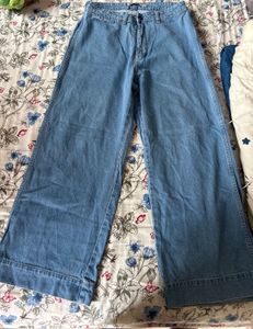 Wide Leg Denim Jeans