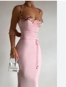 Pink maxi dress