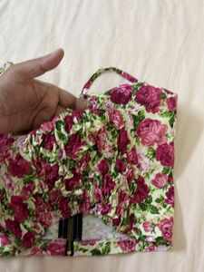Corset top floweral design
