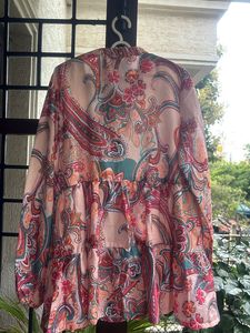 Paisley Print Tunic Top