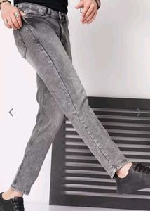 Gray Wash Denim Jeans
