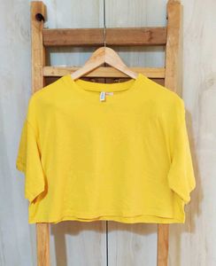 Cotton Yellow Top H&amp;M Size-42