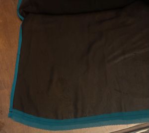 Be: Chic Black Kurta with Blue Trim