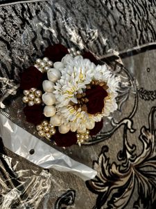 Artificial Rose Flower Juda Bun Hair Extension