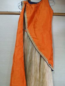 Orange &amp; Beige Indian Dress