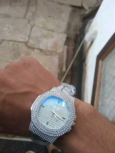 Silver Stainless Steel Men Analog Watch