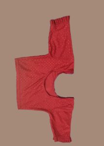 Red Readymade Saree Blouse