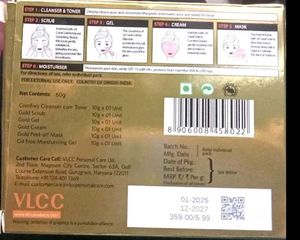New VLCC Gold Facial Kit