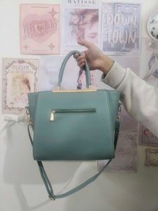 Elegant Turquoise Handbag