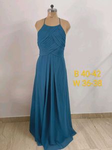 Elegant Teal Maxi Dress
